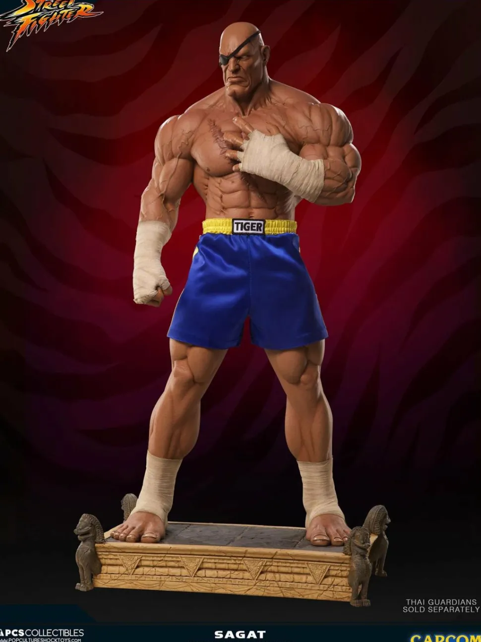 Street Fighter - Sagat Evolution (Set of 2) Exclusive 1/3 Scale Statues