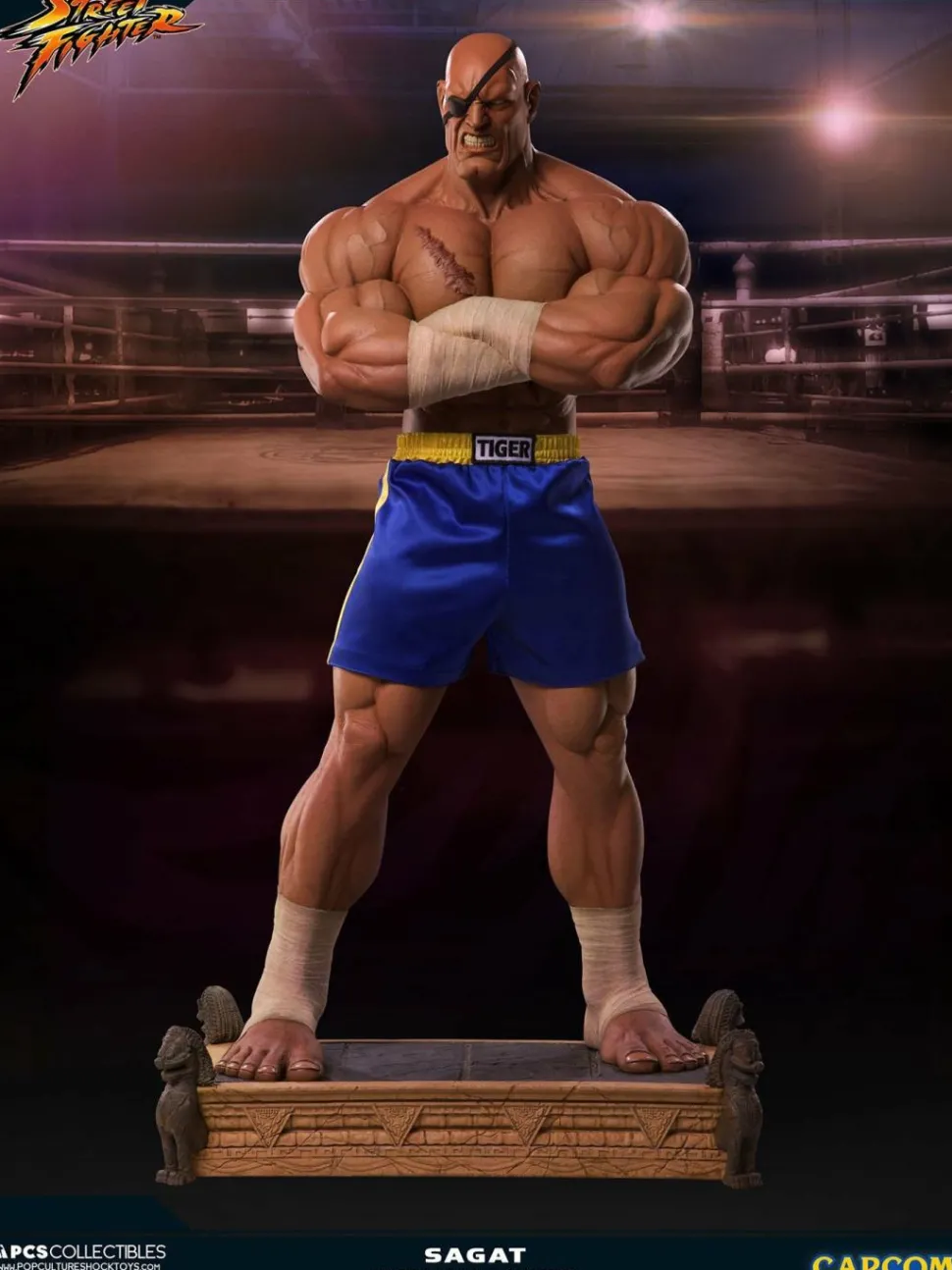 Street Fighter - Sagat Evolution (Set of 2) Exclusive 1/3 Scale Statues