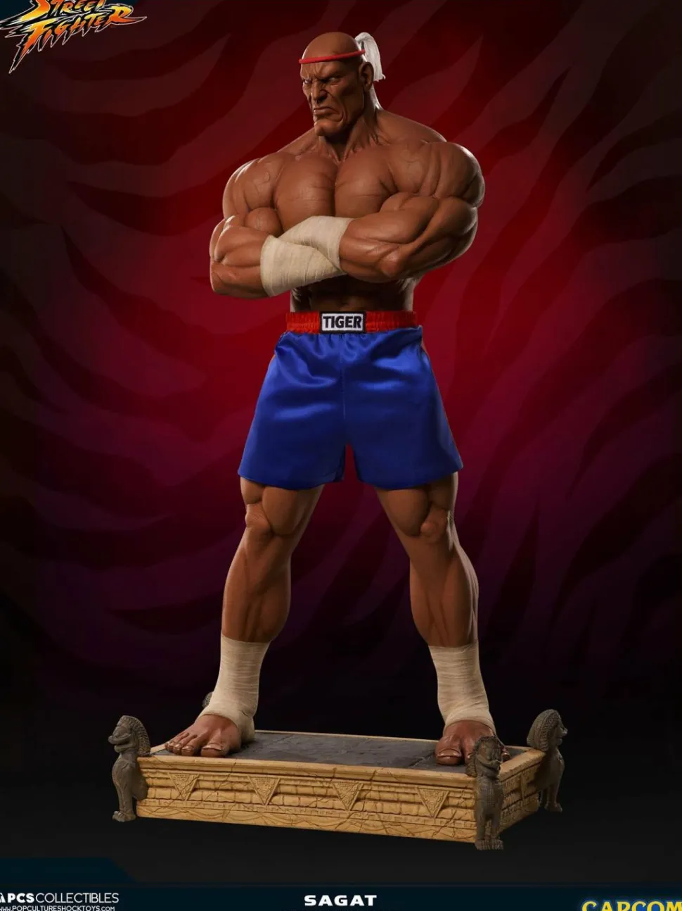 Street Fighter - Sagat Evolution (Set of 2) Exclusive 1/3 Scale Statues