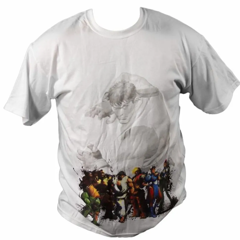 Street Fighter - Street Fighter 4 - Line Up White Male T-Shirt