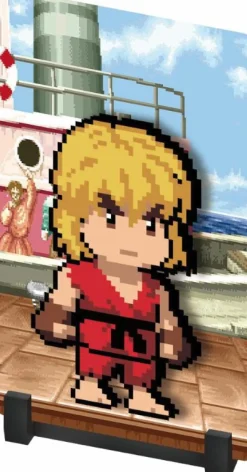 Street Fighter II - Ken FiGGYZ Pixel Art 4.3" PVC Magnet