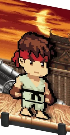 Street Fighter II - Ryu FiGGYZ Pixel Art 4.3" PVC Magnet