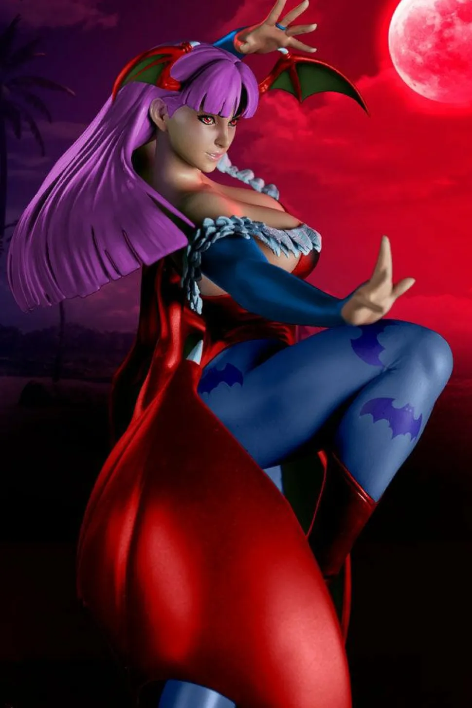 Street Fighter V - Chun-Li Morrigan (Player 2) 1/4 Scale Statue