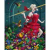 Suicide Squad - Harley Quinn: Red Flags Fine Art Print by Kevin McGivern