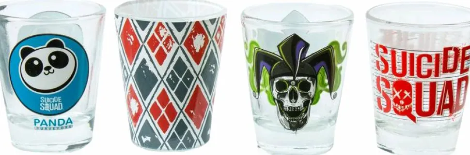 Suicide Squad - Logo Shot Glass 4-Pack