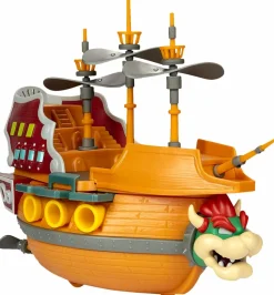 Super Mario - Bowser's Airship World of Nintendo Deluxe 15” Action Figure Playset