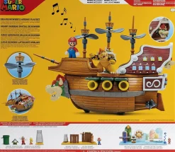 Super Mario - Bowser's Airship World of Nintendo Deluxe 15” Action Figure Playset