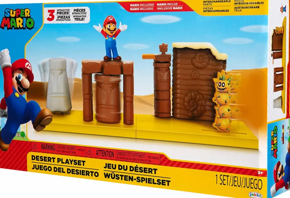 Super Mario - Desert World of Nintendo 2.5” Scale Action Figure Playset