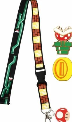 Super Mario - Lanyard & Pin Set