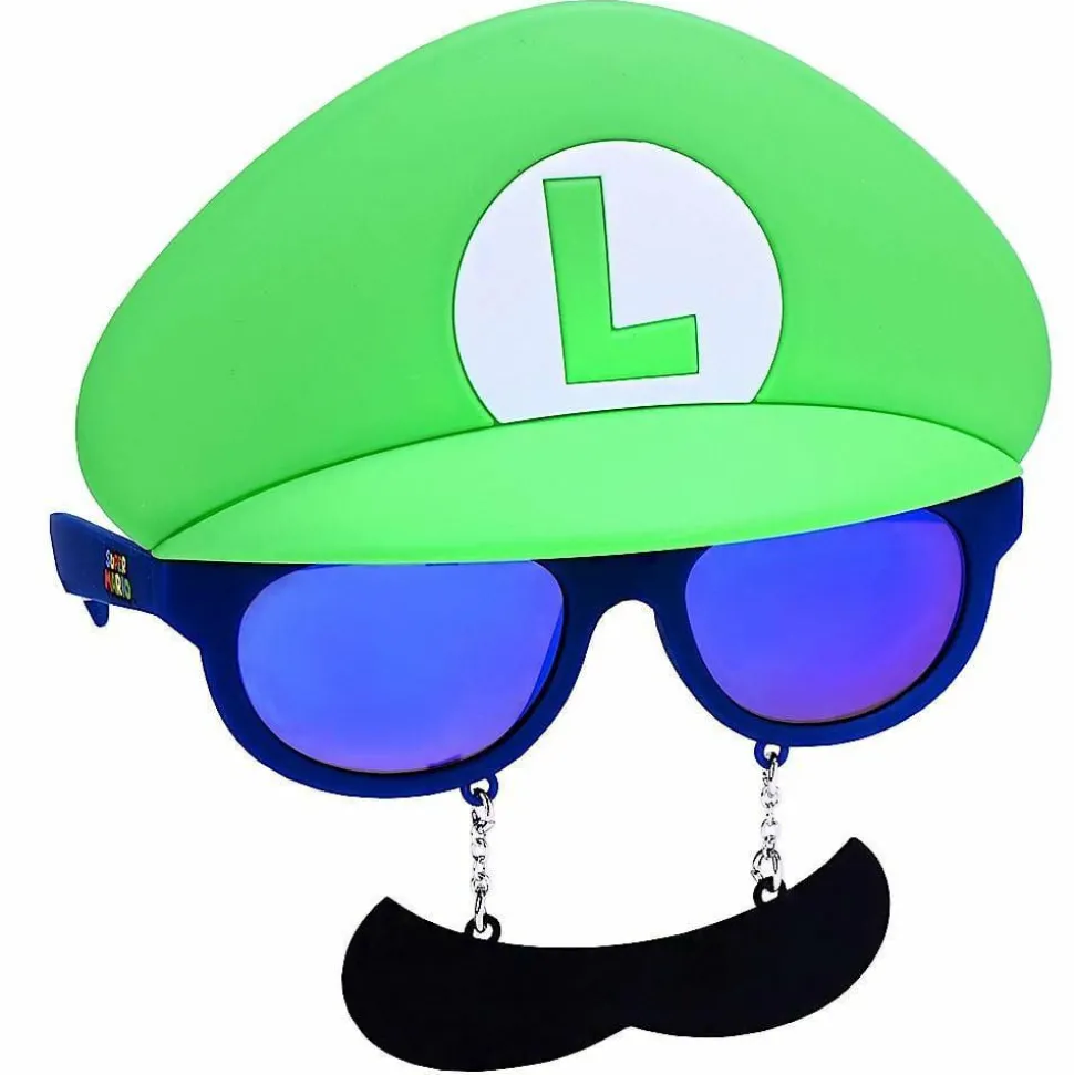 Super Mario - Luigi Mustache Sun-Staches Sunglasses (One Size)