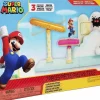 Super Mario - Mario with Cloud Diorama World of Nintendo 2.5" Scale Action Figure Playset