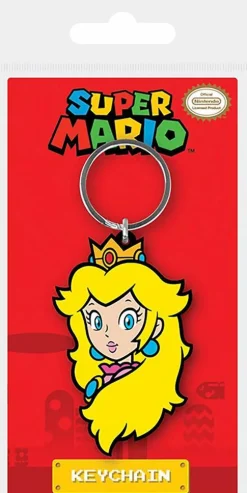 Super Mario - Princess Peach PVC Rubber Keychain