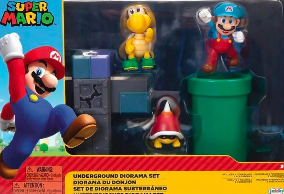Super Mario - Underground Diorama World of Nintendo 2.5” Scale Mini Figure Playset