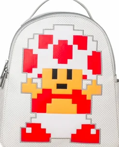 Super Mario Bros. - Toad 11” Faux Leather Mini Backpack