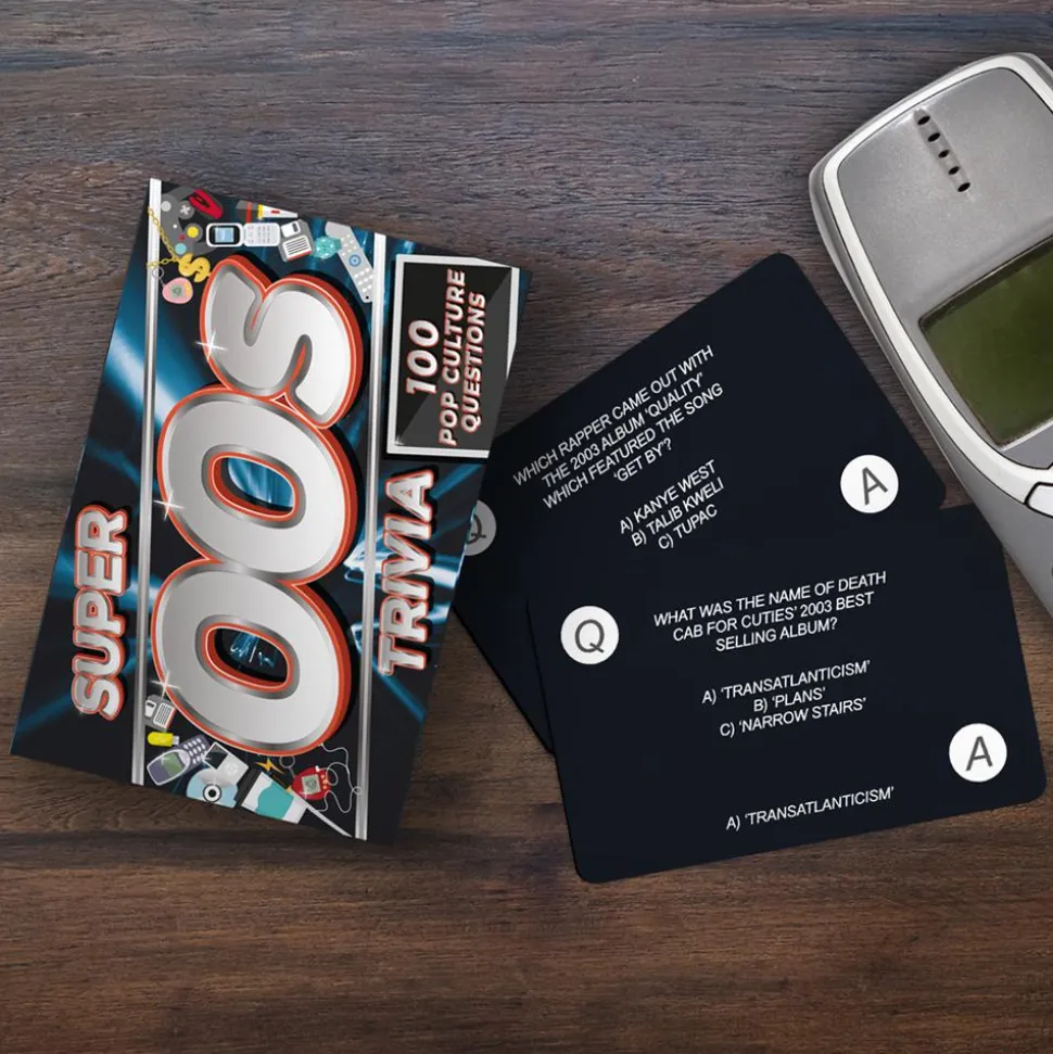 Super 00s Trivia - 100 Pop Culture Questions Trivia Card Game
