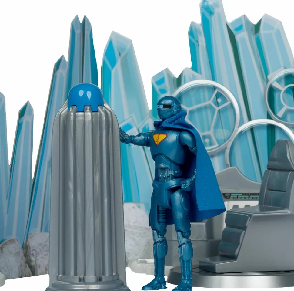 Superman (2025) - Fortress of Solitude with Superman Robot #4 DC Super Powers Gold Label 4.5" Scale Action Figure Playset