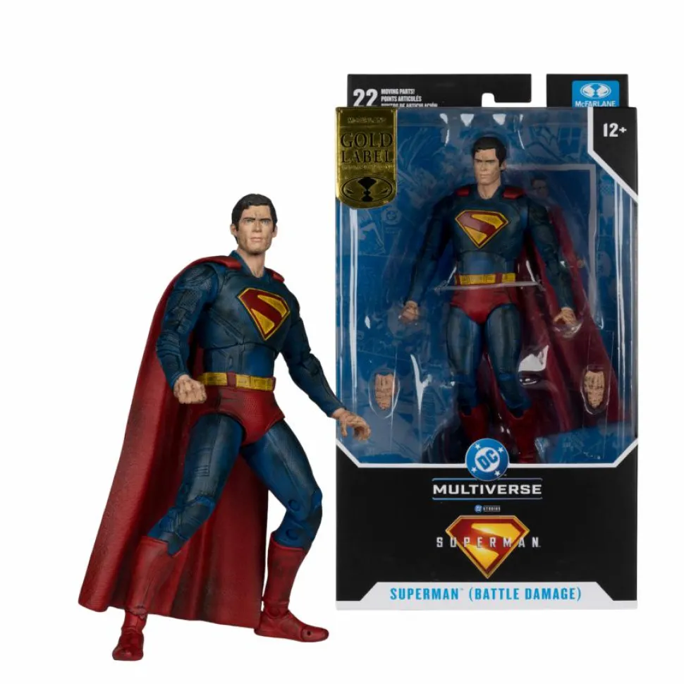 Superman (2025) - Superman (Battle Damage) Gold Label 7" Scale Action Figure