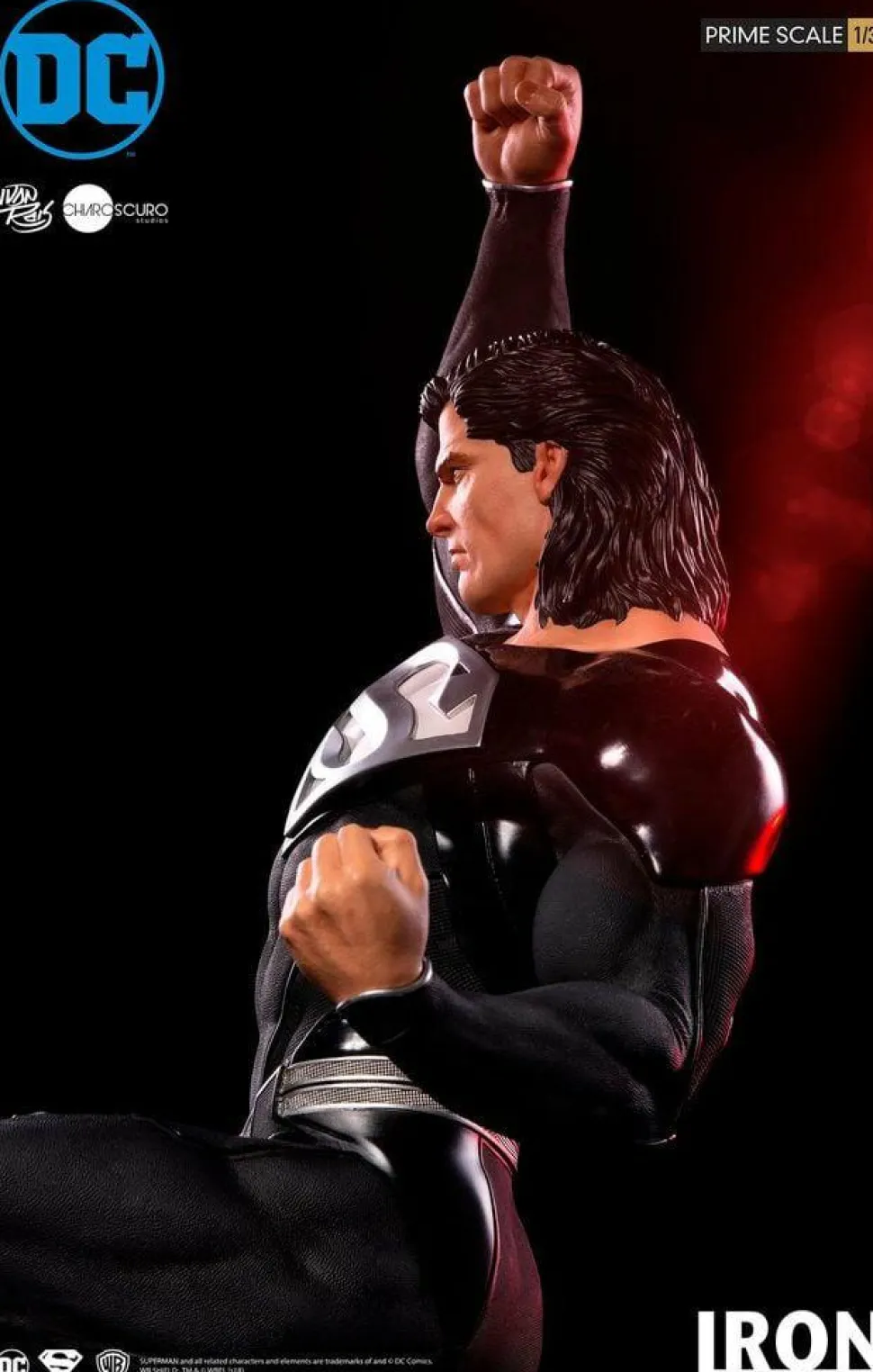 Superman - Black Suit Superman 1/3 Scale Statue by Ivan Reis