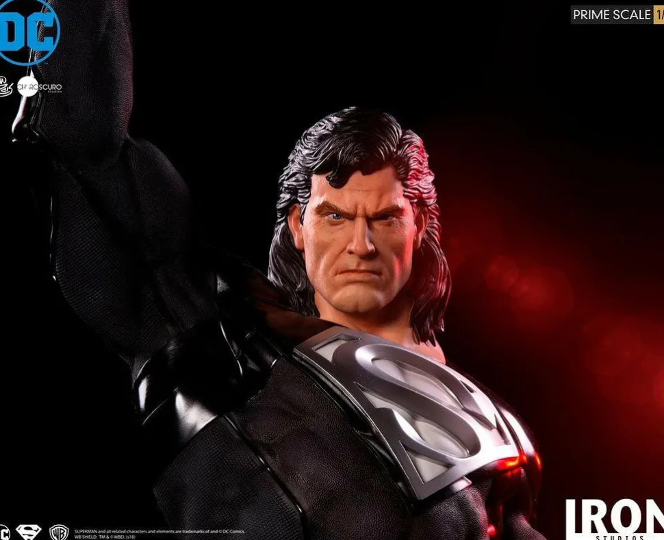 Superman - Black Suit Superman 1/3 Scale Statue by Ivan Reis