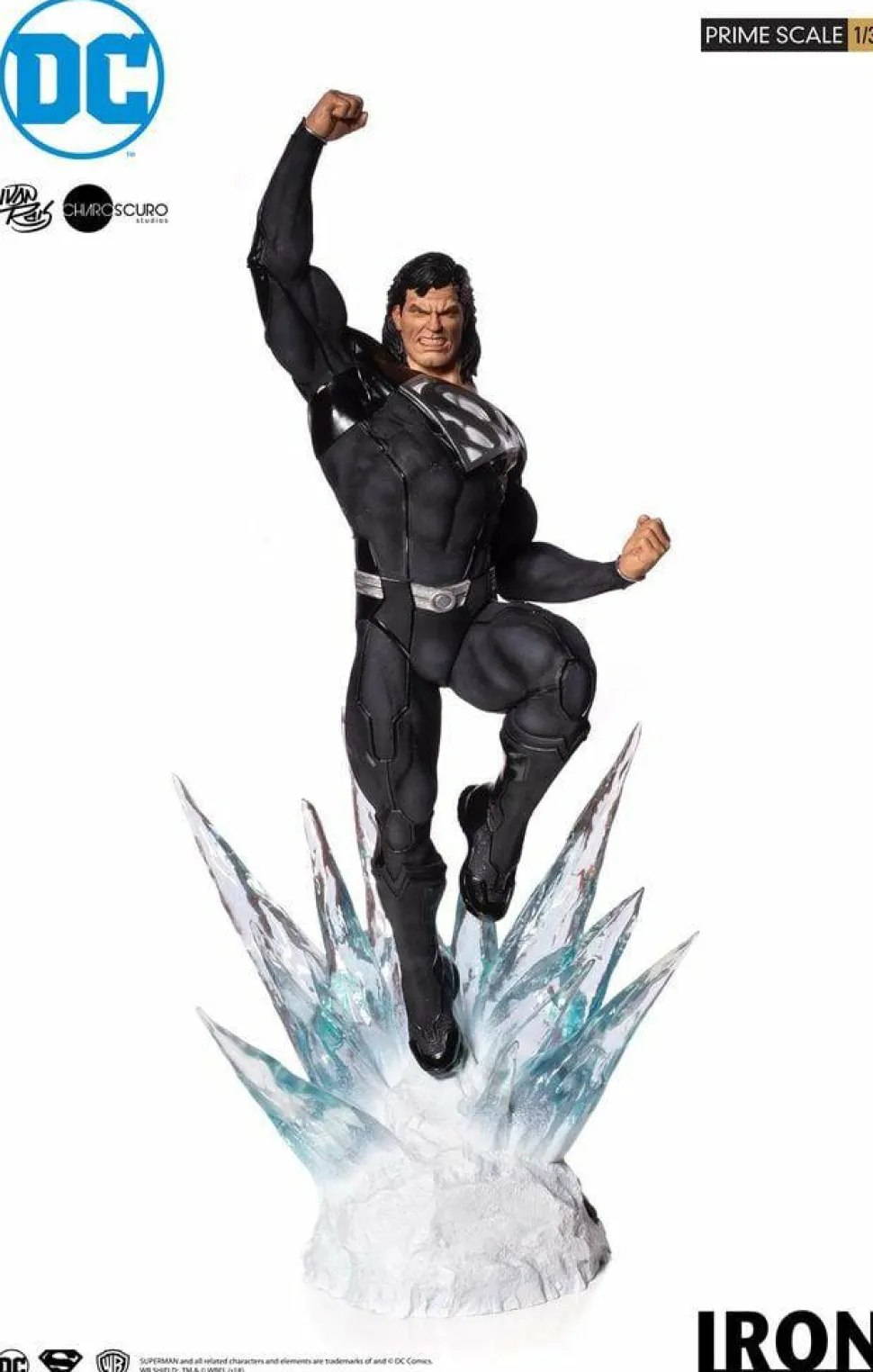 Superman - Black Suit Superman 1/3 Scale Statue by Ivan Reis
