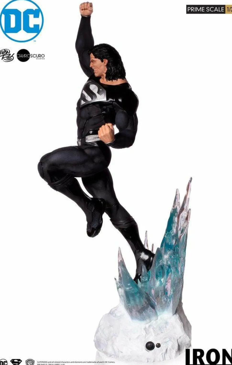 Superman - Black Suit Superman 1/3 Scale Statue by Ivan Reis