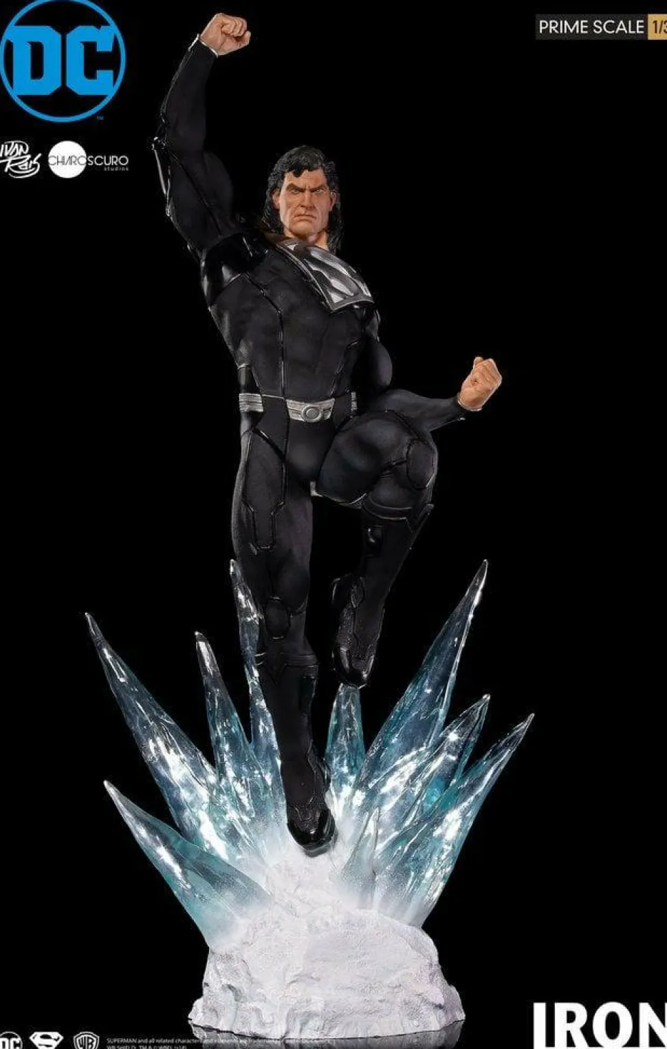 Superman - Black Suit Superman 1/3 Scale Statue by Ivan Reis
