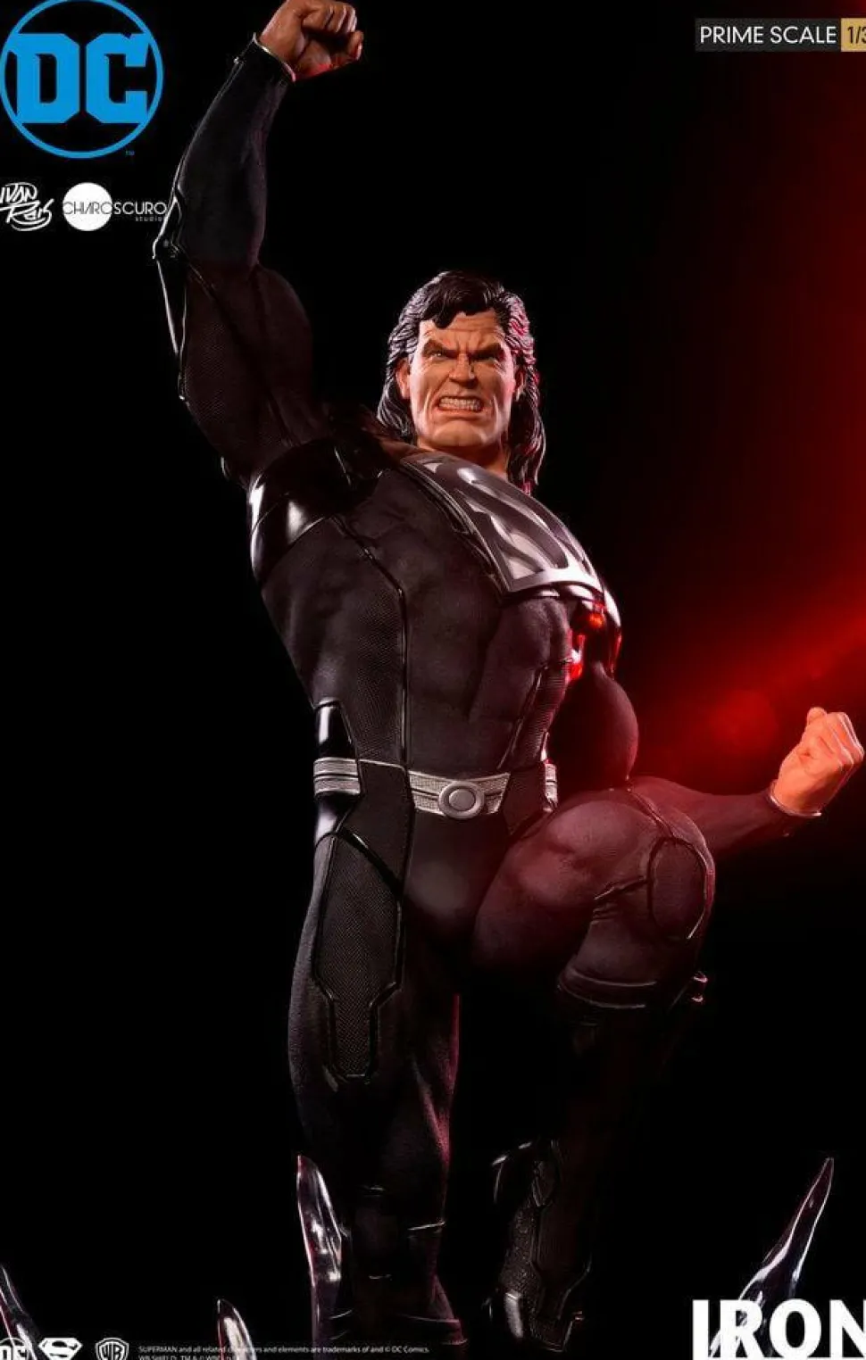 Superman - Black Suit Superman 1/3 Scale Statue by Ivan Reis