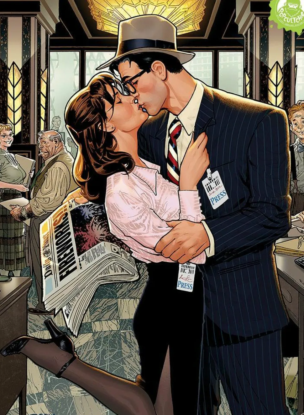 Superman - Lois & Clark: Fireworks!! Fine Art Print by Ryan Sook