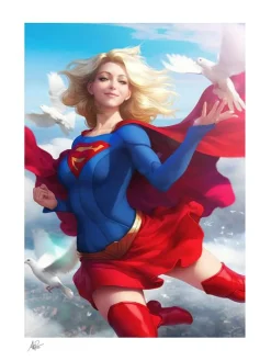 Superman - Supergirl Premium Art Print by Stanley ‘Artgerm’ Lau