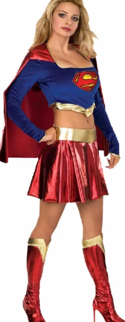 Superman - Supergirl Secret Wishes Crop Adult Costume L