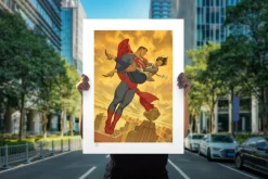 Superman - Superman & Lois Lane Fine Art Print by Julian Totino Tedesco