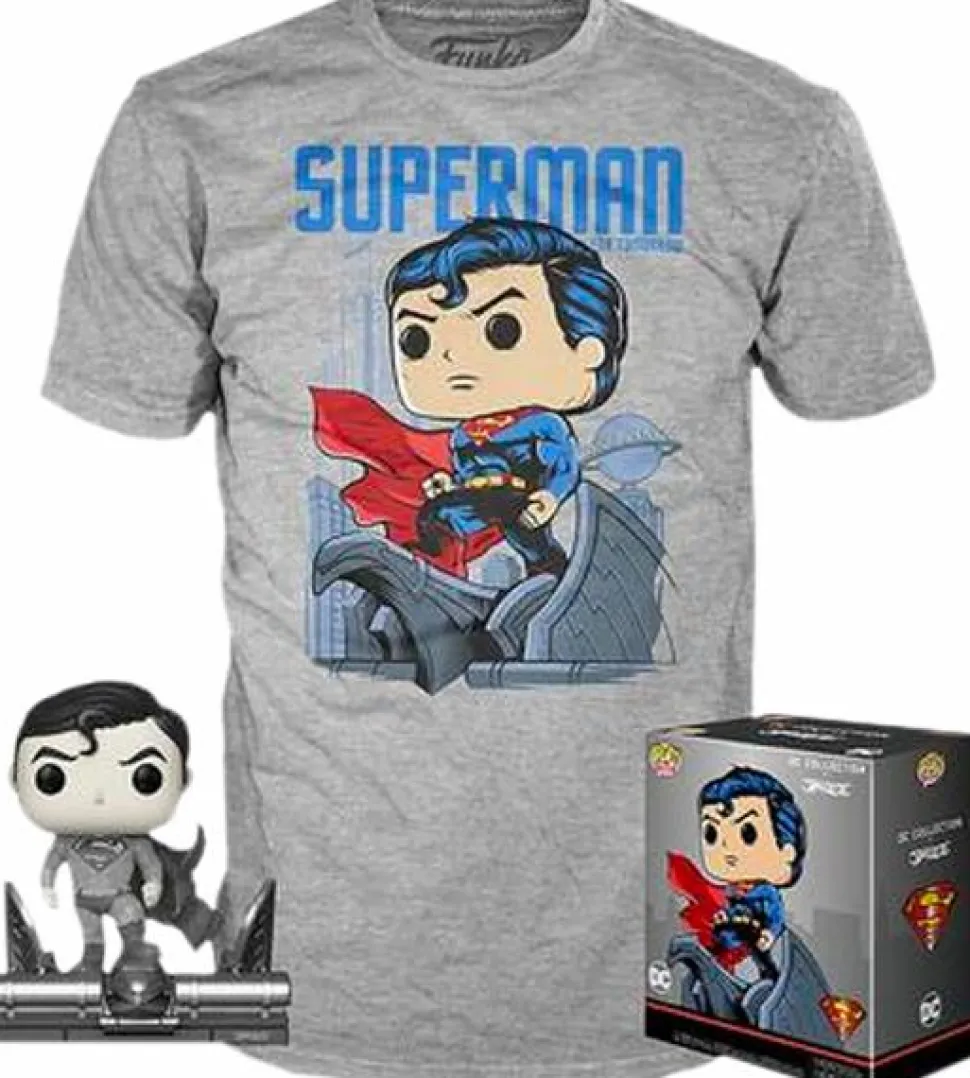 Superman - Superman Black & White Jim Lee Collection Deluxe Pop! Vinyl Figure & T-Shirt Box Set