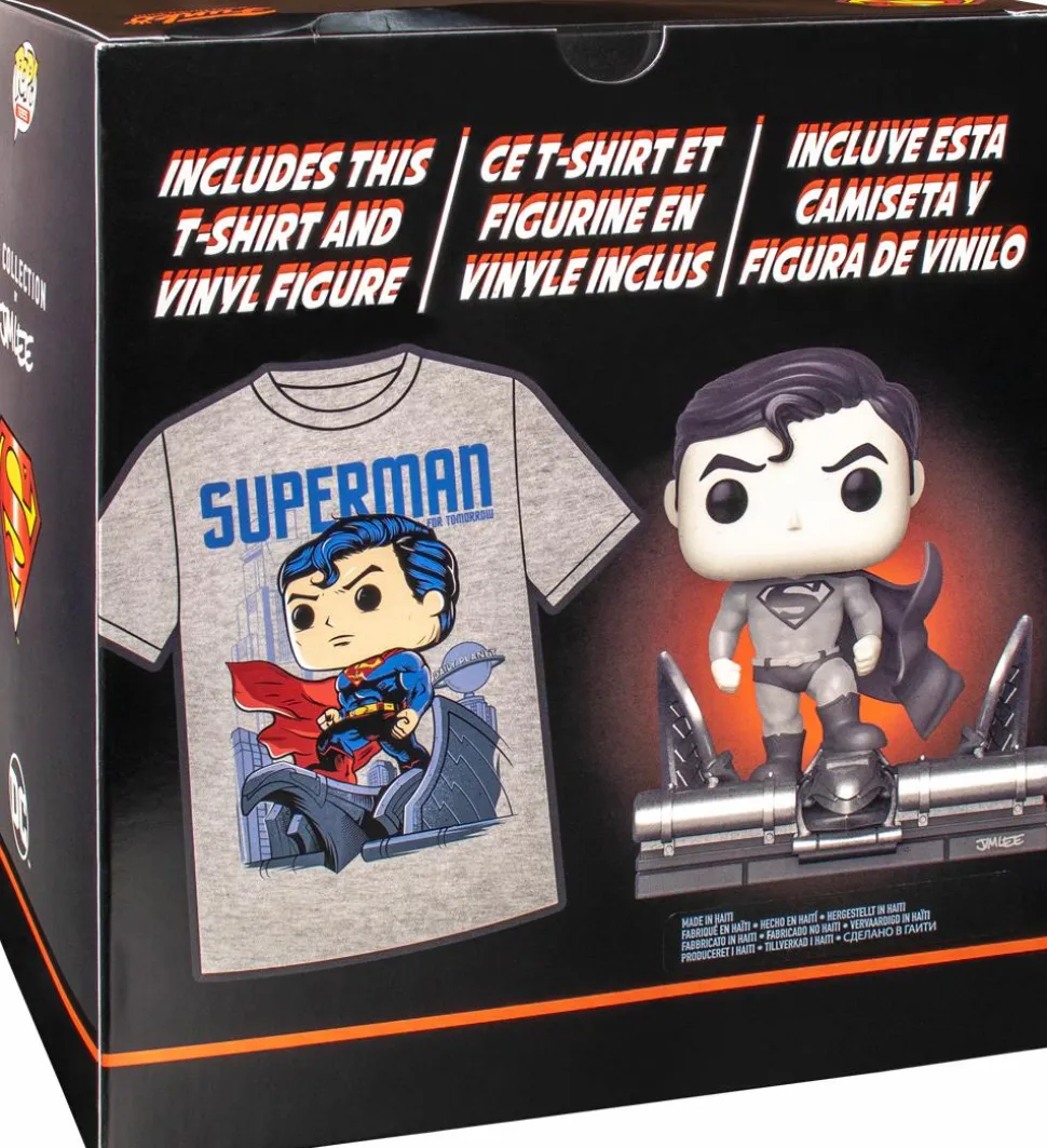Superman - Superman Black & White Jim Lee Collection Deluxe Pop! Vinyl Figure & T-Shirt Box Set
