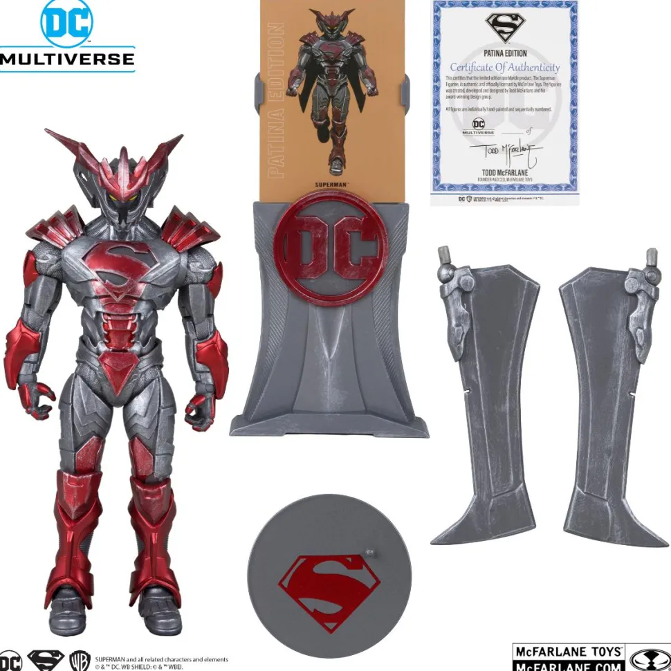 Superman: Unchained - Superman Energised Armour (Patina Edition) DC Multiverse Gold Label Limited Edition 7" Scale Action Figure