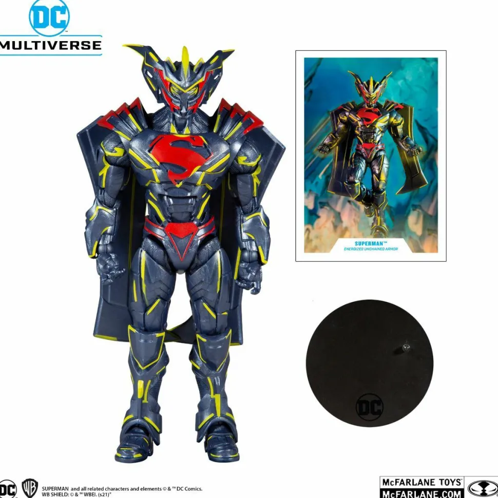 Superman: Unchained - Superman Energised Armour DC Multiverse Gold Label 7” Scale Action Figure