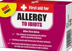 Sweet First Aid Mints - Allergy to Idiots Mint Candy Blister Pack