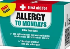 Sweet First Aid Mints - Allergy to Mondays Mint Candy Blister Pack