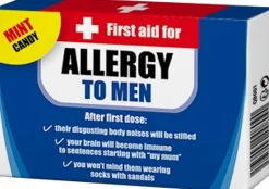 Sweet First Aid Mints - Allergy to Men Mint Candy Blister Pack