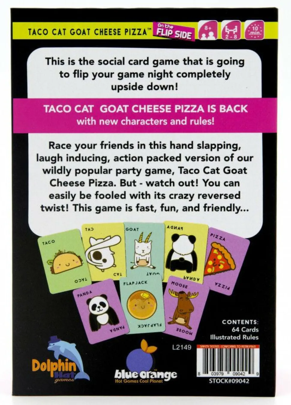 Taco Cat Goat Cheese Pizza - On the Flip Side Card Game