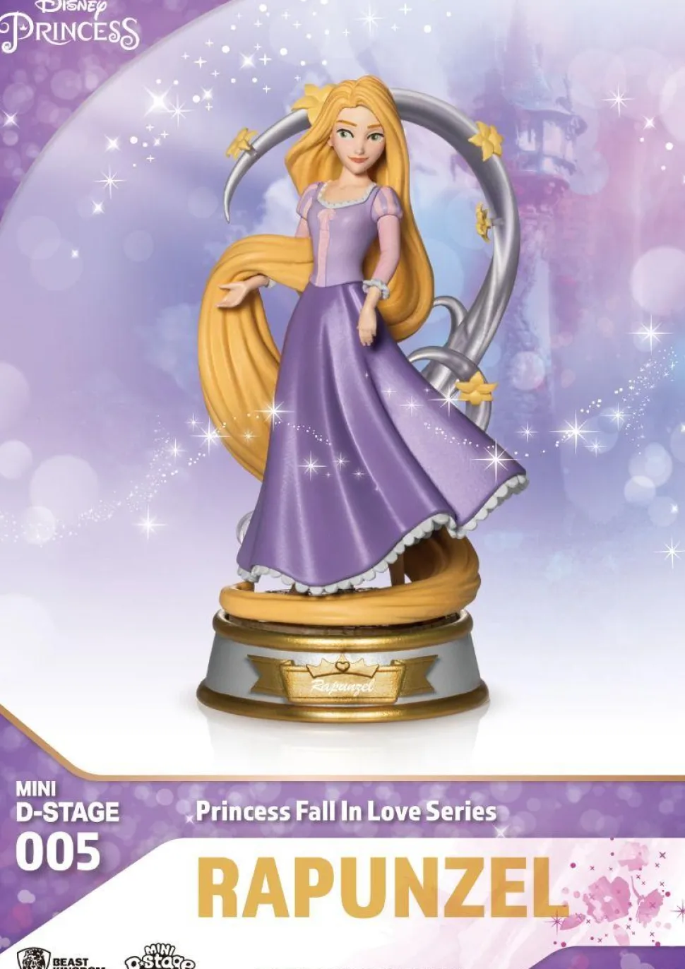 Tangled (2010) - Rapunzel Disney Princess Fall in Love Series MDS-005 Mini D-Stage 3" PVC Diorama Statue