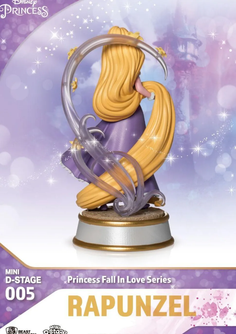Tangled (2010) - Rapunzel Disney Princess Fall in Love Series MDS-005 Mini D-Stage 3" PVC Diorama Statue