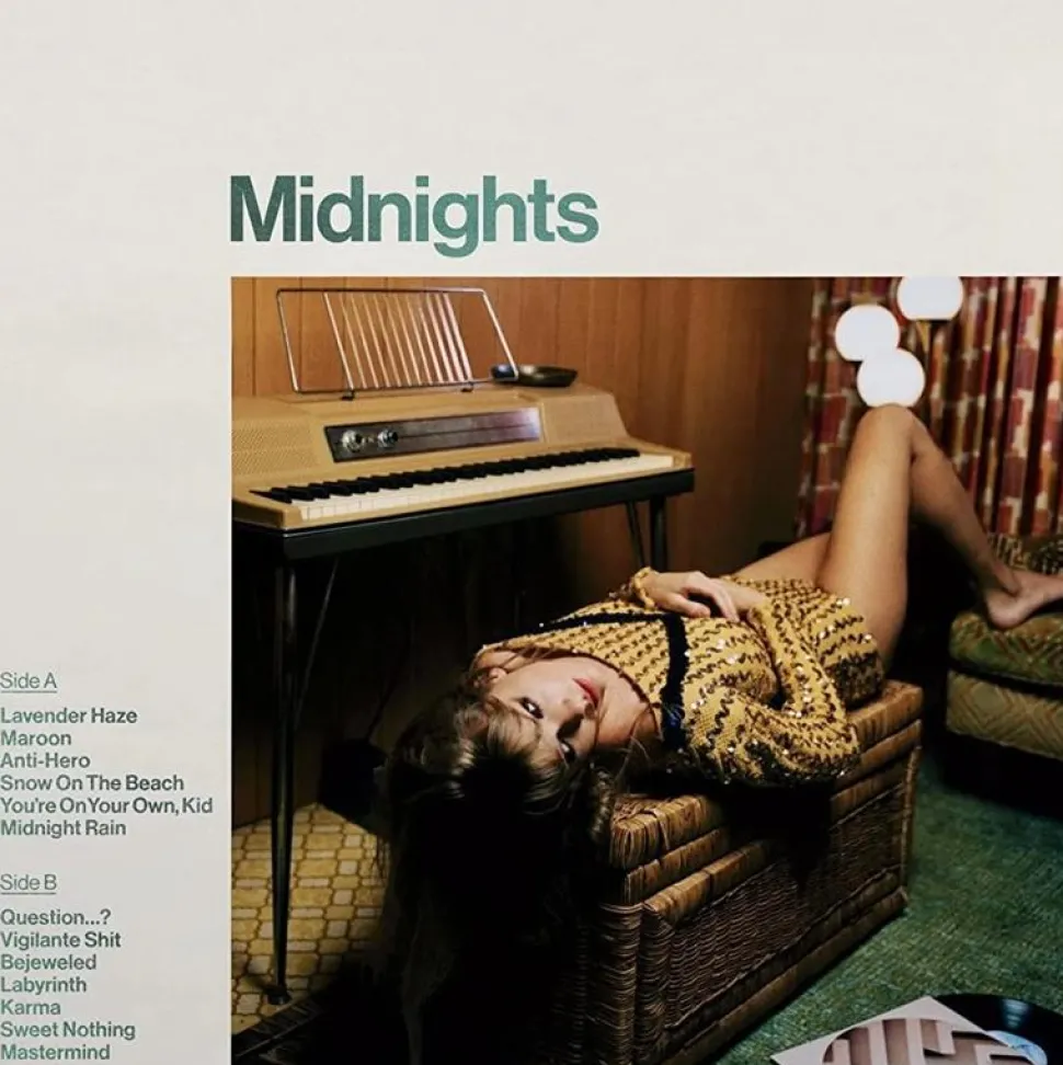 Taylor Swift - Midnights LP Vinyl Record (Jade Green Marbled Vinyl)
