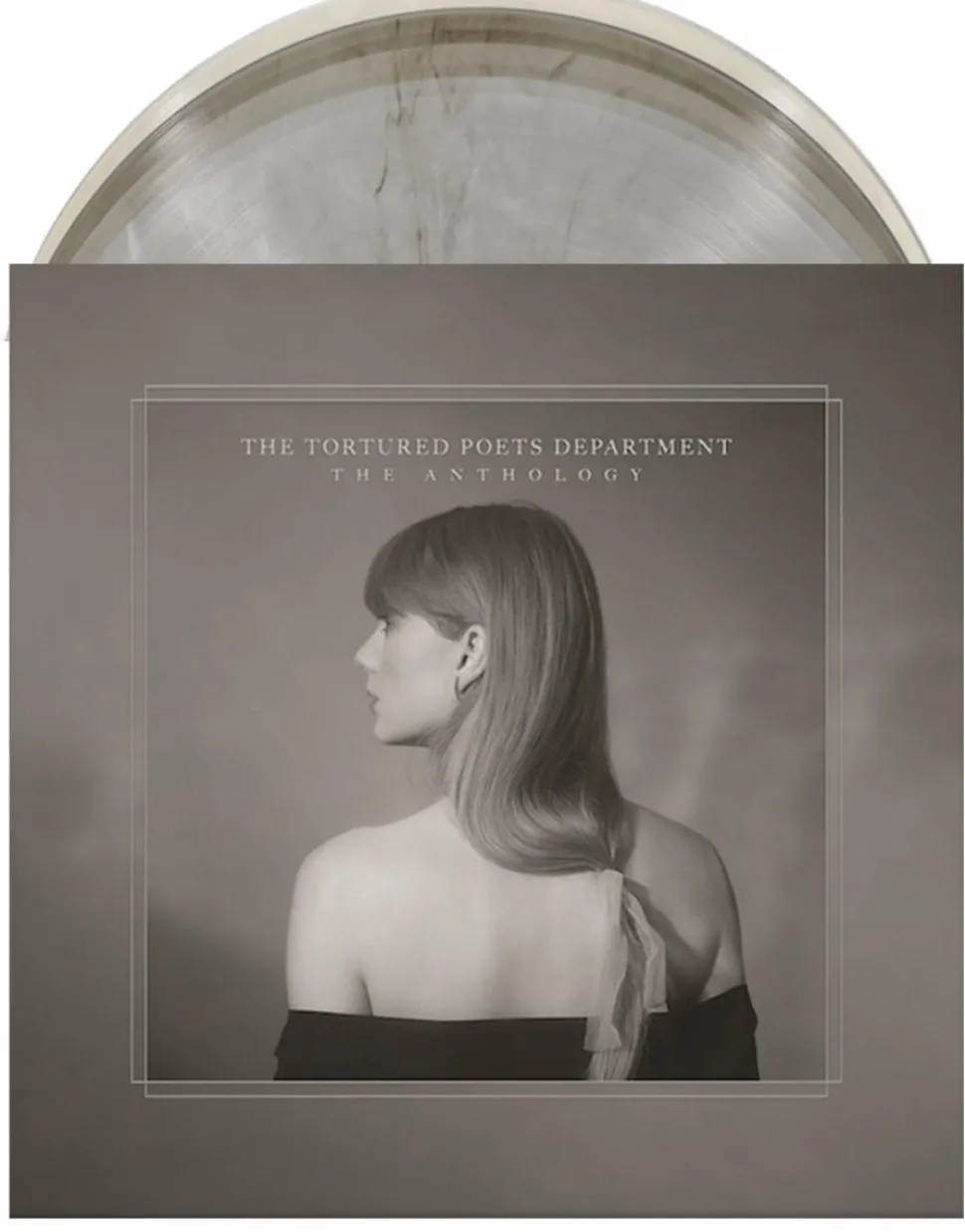Taylor Swift - The Tortured Poets Department: The Anthology 4xLP Vinyl Record (Clear Marbled, Grey Marbled Translucent, Dark Grey Marbled Translucent & Gold Marbled Translucent Coloured Vinyl)