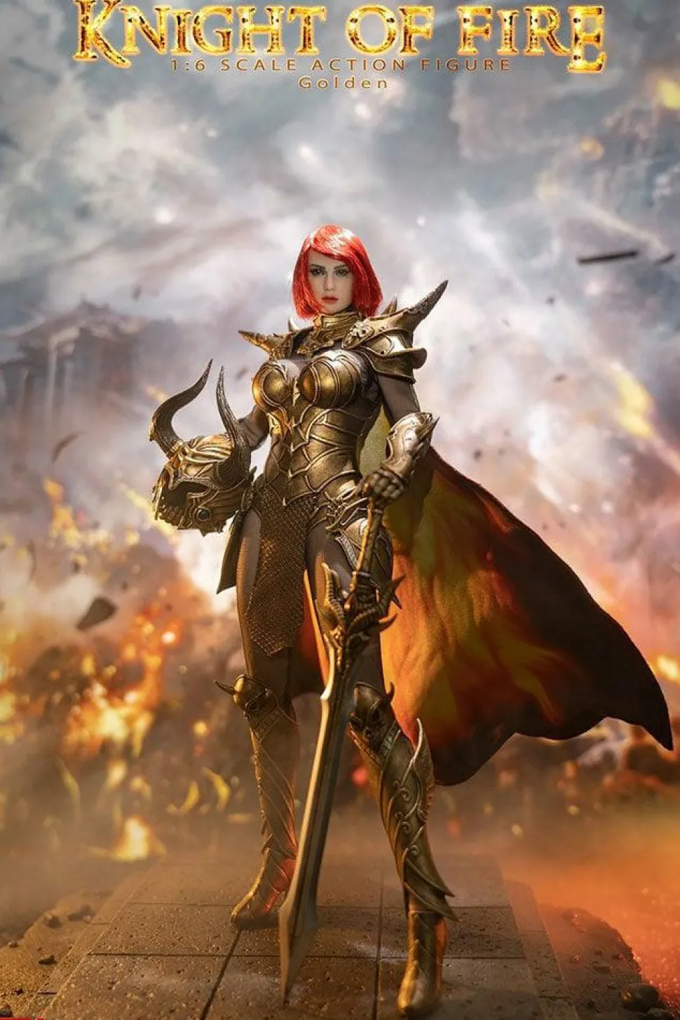 TBLeague - Knight of Fire Golden Version 1/6th Scale Action Figure