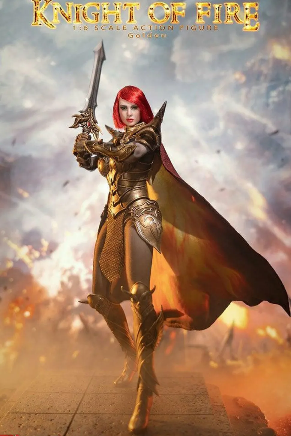 TBLeague - Knight of Fire Golden Version 1/6th Scale Action Figure