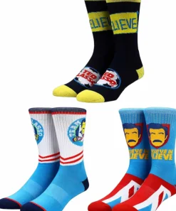 Ted Lasso - Icons Crew Socks 3-Pack (One Size Fits Most)