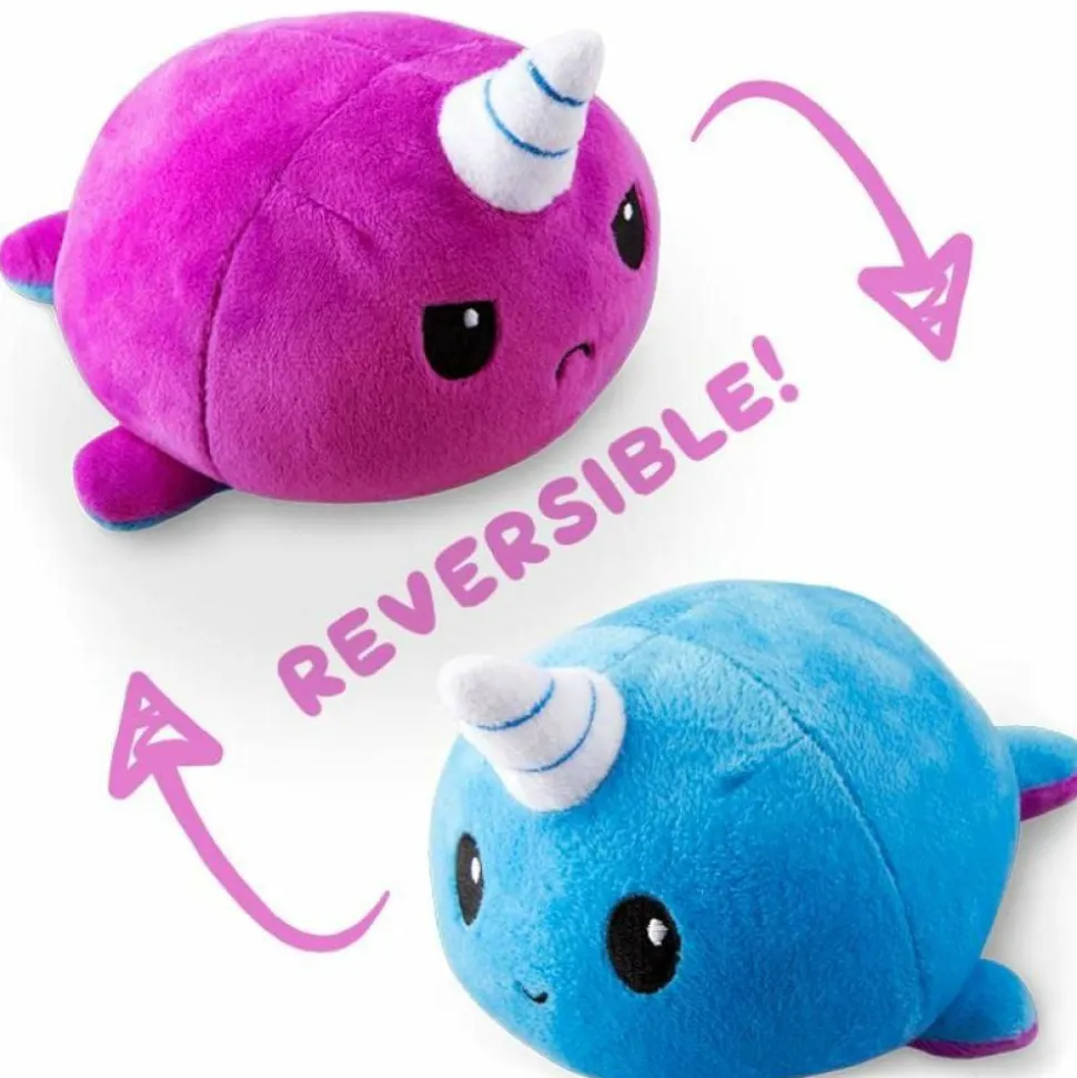 Tee Turtle - Narwhal Purple/Blue Reversible Plushie
