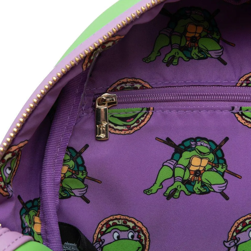 Teenage Mutant Ninja Turtles - Donatello Cosplay 10" Faux Leather Mini Backpack