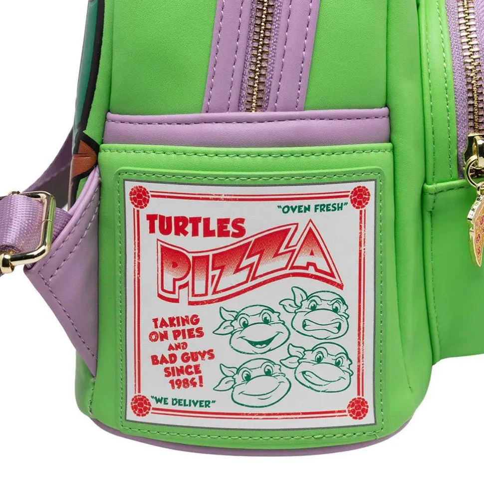 Teenage Mutant Ninja Turtles - Donatello Cosplay 10" Faux Leather Mini Backpack