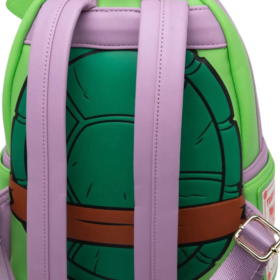 Teenage Mutant Ninja Turtles - Donatello Cosplay 10" Faux Leather Mini Backpack